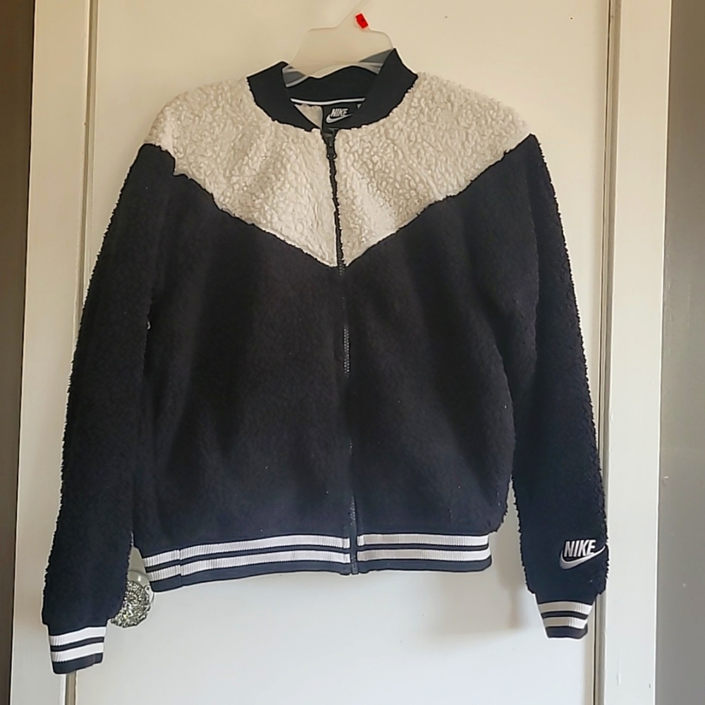 Nike Black and White Bomber Jacket